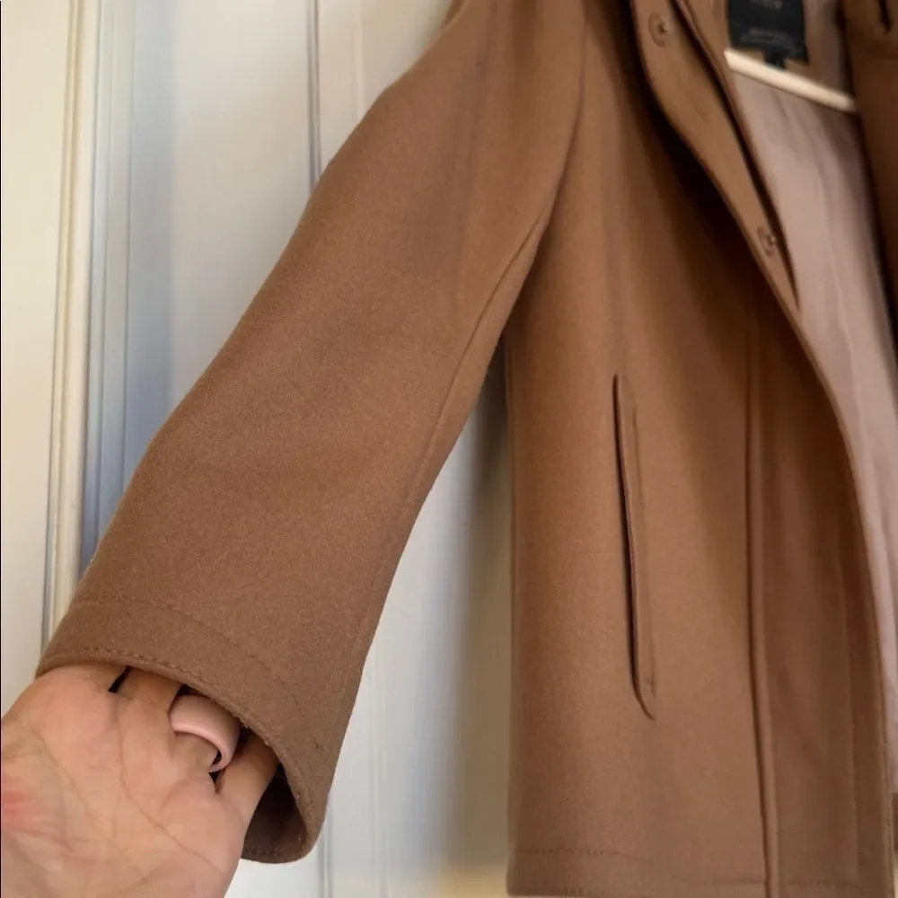 Wool Blend Lined Hooded Coat By J. Crew